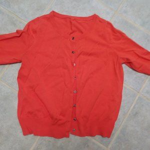 Beautiful Orange/Deep Coral Cardigan